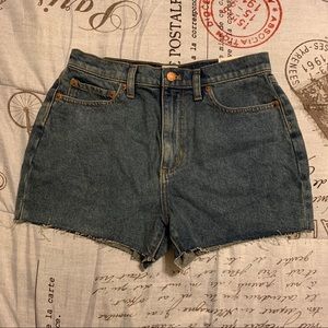 PINK | High Waist Cut Off Shorts